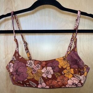 Floral Print Bikini Top